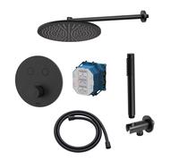 Set rubinetto per vasca e doccia Kronenbach Smart Push 19044002SM, soffione doccia Kronenbach Supra 2.0 153765001904SMN, 01900190KBN, 27409002SMKB, 28628002SMKB, 27500001 KB, 28276000KBSM