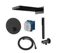 Set rubinetto per vasca e doccia Kronenbach Smart Push 19044003SM, soffione doccia Kronenbach Spa KBMBBPRBOR250-2-BL, 01900190KBN, 28628002SMKB, 27500001 KB, 28276000KBSM