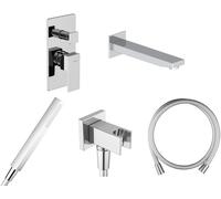 Set rubinetto per vasca e doccia Oltens Gota 34101100, bocca di erogazione per rubinetto Oltens Gota 39101100, 39303100, 37103100, 37200100