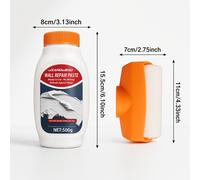 Set Rullo Pasta Riparatrice per Pareti 500g, Stucco per Pareti Bianche con Applicatore a Rullo, Pasta Riparatrice per Cartongesso all'Uso per di Chiodi, Piccole Crepe Sfogliate