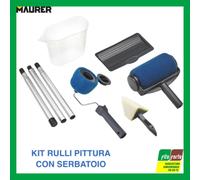 SET RULLO PITTURA CON SERBATOIO MAURER FAI DA TE CASA GIARDINO COLORE ACCESSORI
