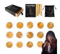 Set rune | Pietre pagane - Accessori Spirituali Con Manuale Di Istruzioni E Sacchetto Per Donne Uomini Altare Paganesimo Rituali