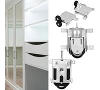 Set Ruota in Lega di Ferro per Porte Funzionanti Lisce Include Due Rotoli Regola