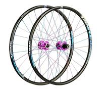 Set Ruote Bici 26 27,5 29 Pollici MTB Ruota Bicicletta Cerchio In Lega Freno Disco Mozzi Cuscinetti Sigillati Per Volano 7-12 Velocità QR(Purple_29")