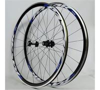 Set Ruote Bici Da Strada Cerchio for ruote da corsa su strada ultraleggero 700C, ruota for bicicletta, mozzo for cassetta a 7-11 velocità, cuscinetto sigillato, set di ruote QR 6T(Yellow)
