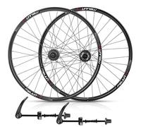 Set Ruote Bici Da Strada Set Di Ruote For Mountain Bike Da 26 Pollici, Freni A Disco, 32 Fori, Pneumatico 26"x1.35-2.35c, Supporto Volano A Cassetta 7/8/9/10 Velocità(Schwarz)