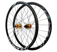 Set Ruote Bicicletta Lega di Alluminio 29 Pollici/700C da Strada Freno A Disco Perno Passante 24H/Ruota Anteriore E Posteriore A Sgancio Rapido Compatibile con Pneumatici 23C-45C