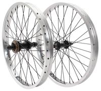 Set ruote BMX KHE PRISM 20 pollici argento asse 14 mm 10 mm 16 denti