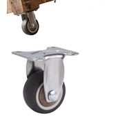 Set Ruote di Ricambio - 1"-3", Fisse/Girevoli/con Freno, ASSE 8 mm, Portata 160 kg - per Carrelli Spesa, Carrelli Utility, Magazzino (Scegli Misura e Tipo)(1p,1''_Rigid Caster)