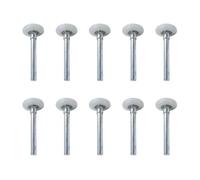 Set ruote per porta del garage 10 Miscela nylon metallico Efficiente funzione a basso rumore Dischi scorrevoli lisci per garage in poliammide A basso rumore