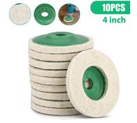 Set ruote smerigliatrice angolare per lucidatura lana 4 pollici graffi 10 pezzi