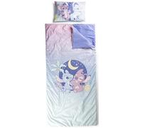 Set Sacco a Pelo e Cuscino Disney Lilo E Stitch - Comodo Sacco Nanna da Viaggio con Manico, Ideale per Gite Scolastiche e Pigiama Party