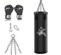 Set Sacco Da Boxe, Pugilato Con Guantoni Fascia Accessori Allenamento Resistente