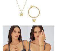 SET SAGAPO COLLANA E BRACCIALE CON STELLA GIOIELLI DONNA ORIGINALI SSE18 SSE22