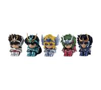 Set Saint Seiya Machiboke 5 Figure Cavalieri dello Zodiaco Bandai Gashapon