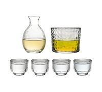Set sake e recipiente come posatoio per liquori, con kit di bottiglie per sake, per ristorante, bar, campeggio, casa, feste e whisky, vodka