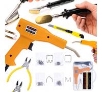 Set Saldatore e Graffettatrice Plastica - 200 Graffette | 230V | Auto