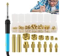 Set Saldatore Elettrico - Inserti Filettati, Testa Riscaldatore, Kit Filettatura Manuale | Attrezzature Per Stampa, Riparazioni Domestiche, Prove Tecniche E Assemblaggio Preciso