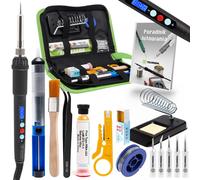 Set Saldatore Preciso Black Samurai 60W Con Strumenti Custodia E Manuale Guida