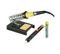 Set Saldatura 30W 230V Completo con Supporto Saldatore, Stagno e Succhiastagno