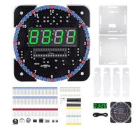 Set saldatura per orologio digitale fai-da-te con display della temperatura e funzione allarme per progetti scientifici e elettronica educativa per uso domestico