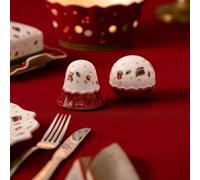 Villeroy & Boch - Toy's Delight set saliera e pepiera colorato, adatto al microonde, decorazione natalizia per spezie, per sale e pepe, porcellana premium