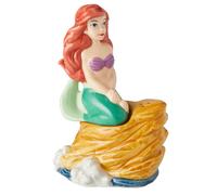 Set saliera e pepiera Disney Ariel on Rock in gres lavorato a mano, dipinto a ma
