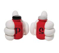 Set saliera e pepiera Dolomite artigianale dipinto a mano con mani di Topolino D