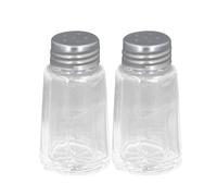 Set Saliera e Pepiera in Vetro 2 pezzi con Coperchio in Metallo Avvitato Pratico