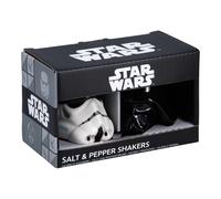 Set di sale e pepe con licenza ufficiale Disney Stormtrooper e Darth Vader di Star Wars, set in ceramica per cucina e decorazione della casa, regalo di inaugurazione della casa per gli appassionati di