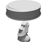 Set Saliera e Pepiera Statua Moai Isola di Pasqua - Cucina Stampata 3D