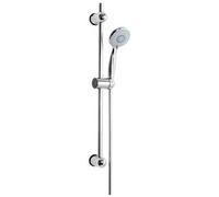 Set saliscendi MALI asta per doccia 72 cm metallo cromato con doccetta 3 getti
