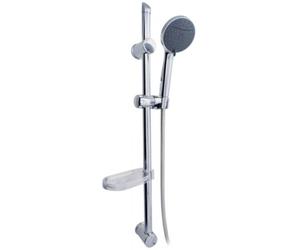 Set saliscendi NINFEA asta per doccia 72 cm metallo cromato con doccetta 2 getti