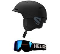 Set Salomon Husk + Helios Kiddo, junior, nero/blu