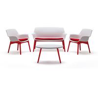 SET SALOTTINO DA INTERNO/ESTERNO GIARDINO,BAR,TERRAZZA,LUXOR LOUNGE CON CUSCINI