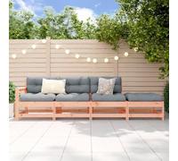 Set Salotto da Giardino 4 pz in Legno Massello di Douglas, Mobili da Esterno per Giardino Patio Terrazza, Set Componibile con Divano Angolare e Poggiapiedi, Legno Resistente agli Agenti Atmosferici