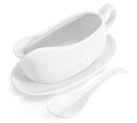 Set salsiera in ceramica da 200 ml, con cucchiaio per piattino e beccuccio antigoccia, stoviglie per salse Ringraziamento Halloween