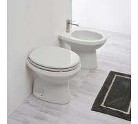 Set Sanitari Bagno a Terra Coppia Completo con Coprivaso Bidet e Wc 49x39xh41 cm