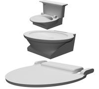 Set Sanitari Compatibili LEGO Bagno WC Lavabo Giocattolo Educativo Bambini