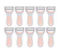 Set sbucciatore da 2 in 1, sbucciatore per patate in acciaio inossidabile, strumento staccabile a doppia lama con design pieghevole per cucinare in casa, include 10 pezzi in