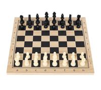 Set Scacchi Dama Backgammon 3 in 1 in Legno Pieghevole, Scacchiera Portatile con Pezzi Inclusi, Perfetta per Casa, Viaggi e Attività Familiari