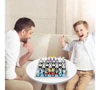 Set Scacchi - Set Scacchi In Legno Fatti A Mano Per Bambini | Gioco Da Tavolo Portatile, Scacchis Interattivi, Gioco Educativo Per Principianti, Scacchiera 30,2x30,2cm, Pezzo Più Alto 8cm