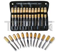 SET SCALPELLI SGORBIE PER LEGNO INTAGLIO SCALPELLINI 12pz TOOLTEK
