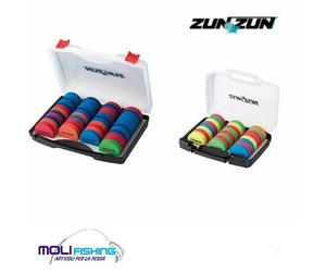 SET SCATOLA PESCA AVVOLGILENZA PER TEMINALI SURFCASTING ZUN ZUN 24 E 46 RUZZOLE