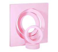 Set Scenografia Sfondo Fotografico Combinazione Rotondo Cubo Geometrico Rosa