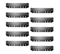 Set schede per righello per raccoglitore, schede per segnalibri per notebook a 6 fori con in centimetri e pollici, 10 per pagine appunti Pagina per notebook con righello