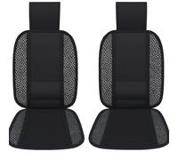 Set Schienali Universali Per Auto Supporto Lombare Coprisedili Traspiranti Neri