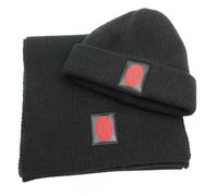 SET SCIARPA E CAPPELLO CON RICAMO IN BOX 47% PC 31% PL 22% NY MILAN 143555 NERO