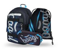 Set scolastico Baagl Skate Bluelight - zaino, astuccio e sacca