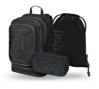 Set scolastico BAAGL: Zaino, Astuccio e Sacca Cubic Uni nero
